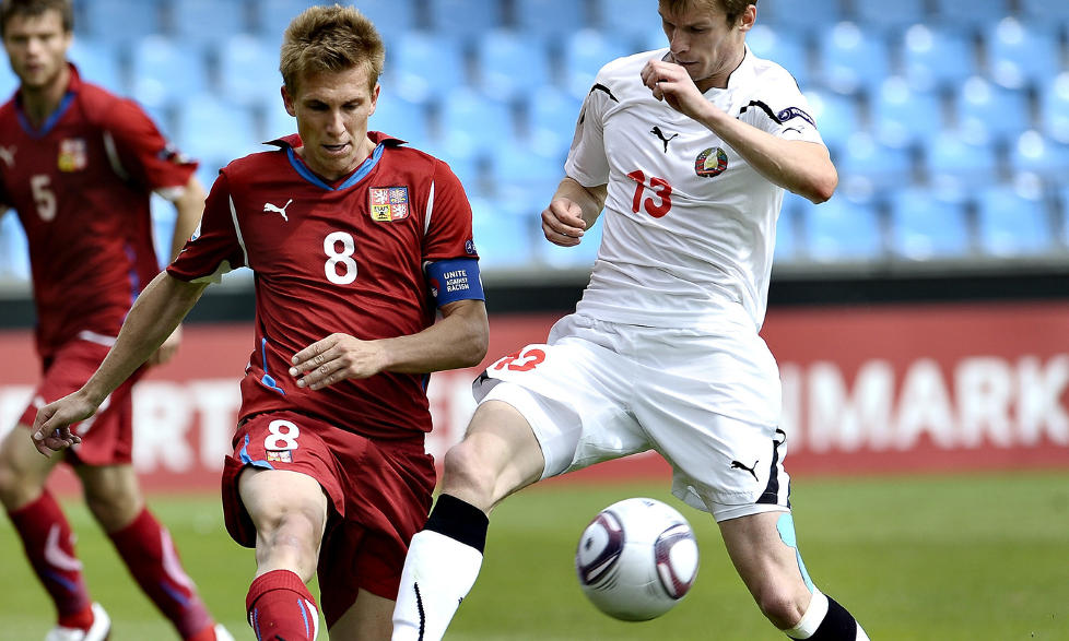 KLAR FOR RBK: Borek Dockal er snart klar for Rosenborg. Her i sommerens U21-EM. Dockal var kaptein for Tsjekkia i mesterskapet. Foto: Reuters / Henning Bagger / Scanpix