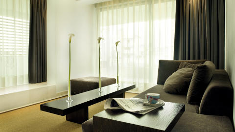 PRAKTISK: Mange designhotell sliter med at utformingen g�r utover funksjonaliteten. Brasil Suites har pene og funksjonelle m�bler og gjennomtenkte l�sninger.