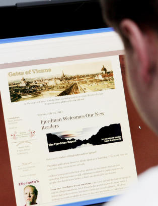 Fjordman var UD-observat�r p� Vestbredden