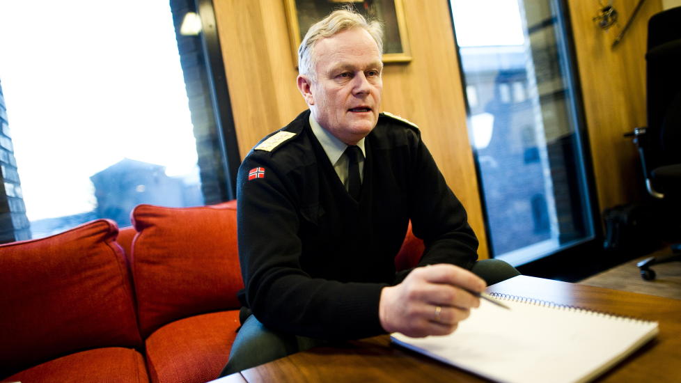 ANMELDT: Forsvarssjef Harald Sunde p� sitt kontor i Forsvarsdepartementet.

Foto: H�kon Eikesdal