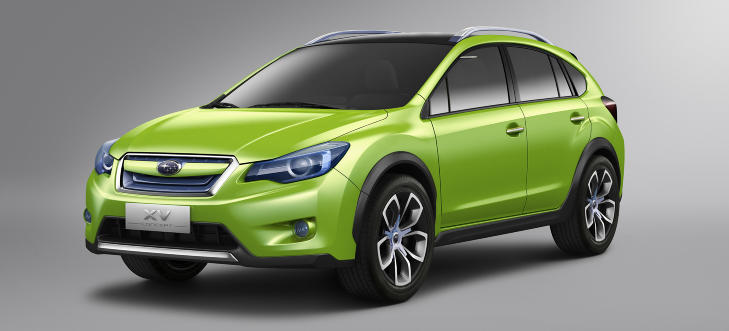 KONSEPTBILEN: Her er konseptbildet Subaru viste av XV. Hvis produksjonsmodellen blir i n�rheten av like t�ff kan dette bli en interessant bil for norske kj�pere. Foto: SUBARU
