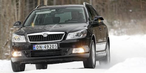 SKODA OCTAVIA 4X4: Stort mer fornuftsorientert kan en bil vanskelig bli i et land med v�rt avgiftssystem og v�re vintre. FOTO: Egil Nordlien, HM Foto