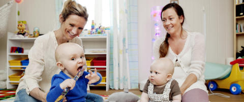 Her er det best � v�re sm�barnsfamilie