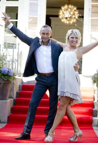 Fotballdanser Lars Bohinen og Alexanda Kakurina. Foto: Bjørn Langsem / Dagbladet. Fotballdanser Lars Bohinen og Alexanda Kakurina. Foto: Bjørn Langsem / Dagbladet.
