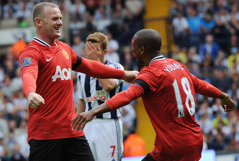 HAR FUNNET TONEN: Wayne Rooney og Ashley Young har alleree utviklet et godt samarbeid. Foto: REUTERS/Action Images/Alex Morton