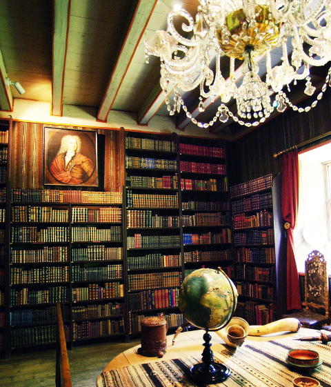 BIBLIOTEKET: Med interi�r fra barokken. Foto: NINA RUUD