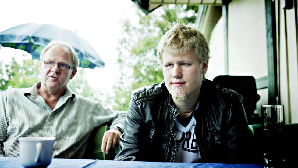 OVERLEVDE: Glenn Martin Waldenstr�m her fotografert sammen med sin far Runar Gravdal, da Dagbladet intervjuet ham i fjor sommer. Foto: Nina Hansen/Dagbladet