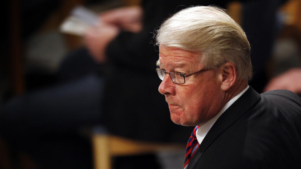 TJENTE P� FRAV�RET: Frp-nestor og ordf�rerkandidat i Oslo, Carl I. Hagen. Foto: Heiko Junge / SCANPIX