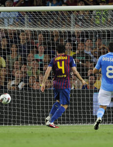 Her scorer Fabregas sitt f�rste Barcelona-m�l