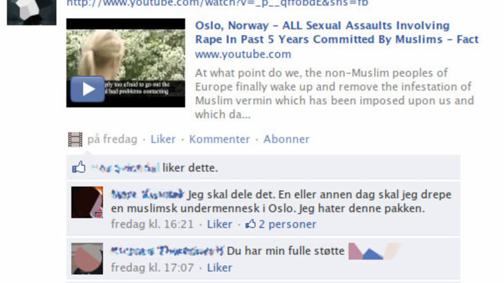 VIL DREPE EN MUSLIM: En av debattantene på NDLs side på nettet. Han får støtte fra et annet medlem. VIL DREPE EN MUSLIM: En av debattantene på NDLs side på nettet. Han får støtte fra et annet medlem.