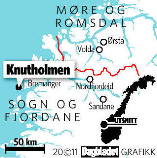 KNUTHOLMEN. Grafikk: Kjell Erik Berg