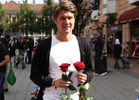KLAR FOR VALGKAMP: Den nye lederen for Oslo AUF, Vegard Wennesland, sier det er viktig at Oslo AUF n� m� ha en balanse mellom det som skjedde p� Ut�ya og arbeidet de skal gj�re i tida framover.  Foto: Marie Melg�rd