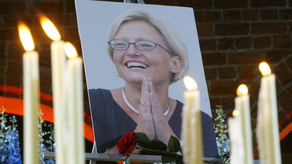 DREPT: Den svenske politikeren Anna Lindh. Foto: Wolfgang Rattay/REUTERS