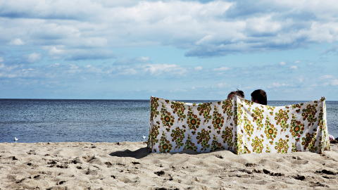 FINE STRENDER: �st-Europa kan tilby noe for b�de den eventyrlystne og charterturistene. Denne stranda ligger i badebyen Sopot i Polen. Foto: NINA HANSEN