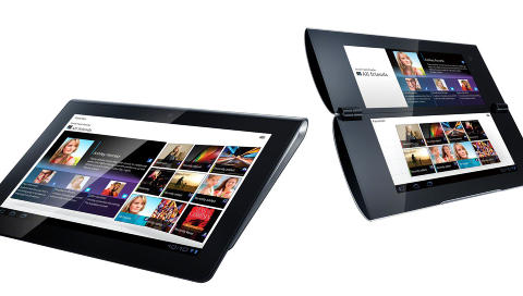 KOMMER N�: I h�st kommer Sony Tablet S og Sony Tablet P til Europa.