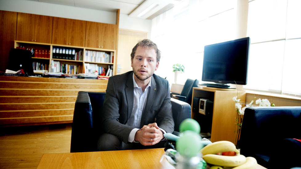 LYSBAKKENS BORD: Audun Lysbakken, barne-, likestillings- og inkluderingsminister. Foto: Thomas Haugersveen  / Dagbladet