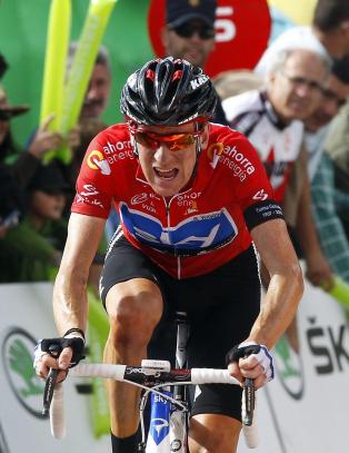 Wiggins mistet ledertr�ya i Vueltaen