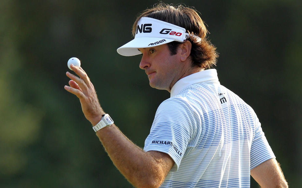 ROTTERACE: Bubba Watson har ett slags ledelse p� et kobbel av fem golfere f�r siste dag av PGA-turneringen i Massachusetts Foto: SCANPIX/Jim Rogash/Getty Images/AFP