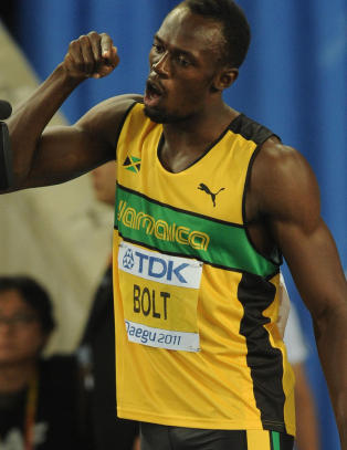 Bolts f�rste 100 m siden VM-disken