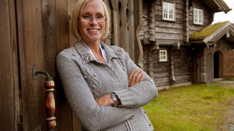 IKKE LEI SEG: Bonde Bente Fremo hadde likevel tenkt � sende hjem Liljedahl, og syntes det hele fikk en god l�sning. Foto: Nils J. Maudal / Dagbladet