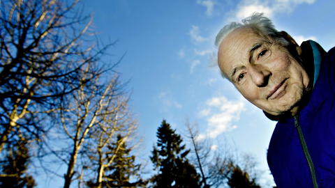 FILM: Arne N�ss figurerer ogs� i den norske filmen Loop. Bildet er tatt i forbindelse med filmen. Foto: Ole C. H. Thomassen/Dagbladet