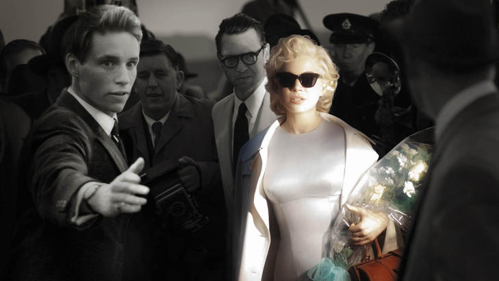 MARILYN MONROE: Michelle Williams spiller den legendariske filmskuespilleren i sin nye film.  Foto: Stellla Pictures