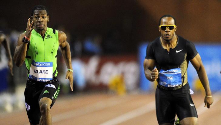 ENORM AVSLUTNING: Jamaicanske Yohan Blake l�p tidenes nest raskeste 200-meter. Han vant foran Walter Dix fra USA.Foto: SCANPIX/EPA/ERIC LALMAND