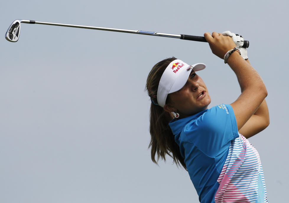 UNG TRIUMFATOR: Man kan trygt konstatere at 16 �r gamle Lexi Thompson har framtida foran seg. S�ndag tok hun sin f�rste seier p� LPGA-touren, og ble dermed den yngste vinneren i historien.Foto: SCANPIX/AP Photo/Dave Martin