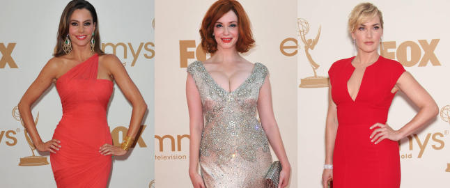 Kate Winslet og Sofia Vergara i flammende r�dt