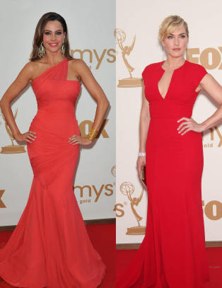 Kate Winslet og Sofia Vergara i flammende rødt