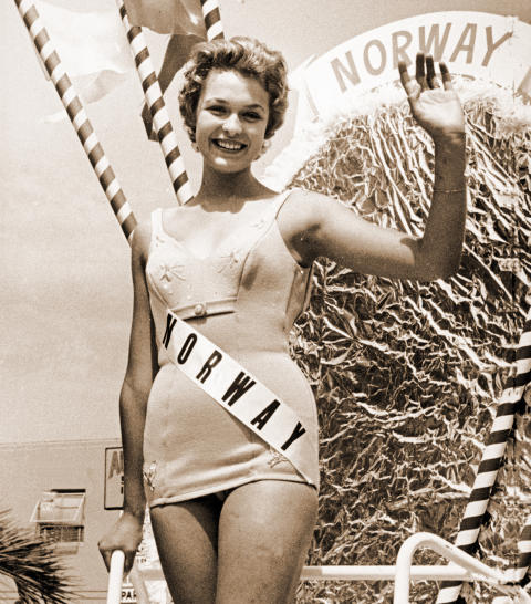  Jorunn Kristiansen, Miss Norge i 1959: ble nummer 2 i Miss Universe:

Foto; NTB / SCANPIX
