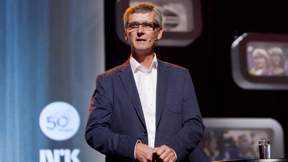 HANS-TORE BJERKAAS:  Kringkastingssjefen lanserer NRKs h�stprogram p� Marienlyst i Oslo. 
Foto: H�kon Mosvold Larsen / Scanpix