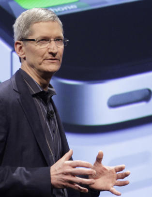 - Viser fram iPhone 5 om to uker