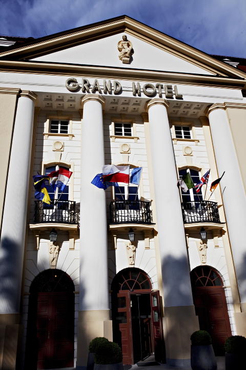 FLOTT INNGANG: Kanskje det er slik det f�les � ankomme Slottet?