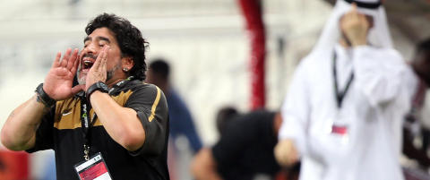 Maradona feiret sin f�rste seier