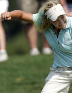 Tutta med god �pning i Solheim Cup