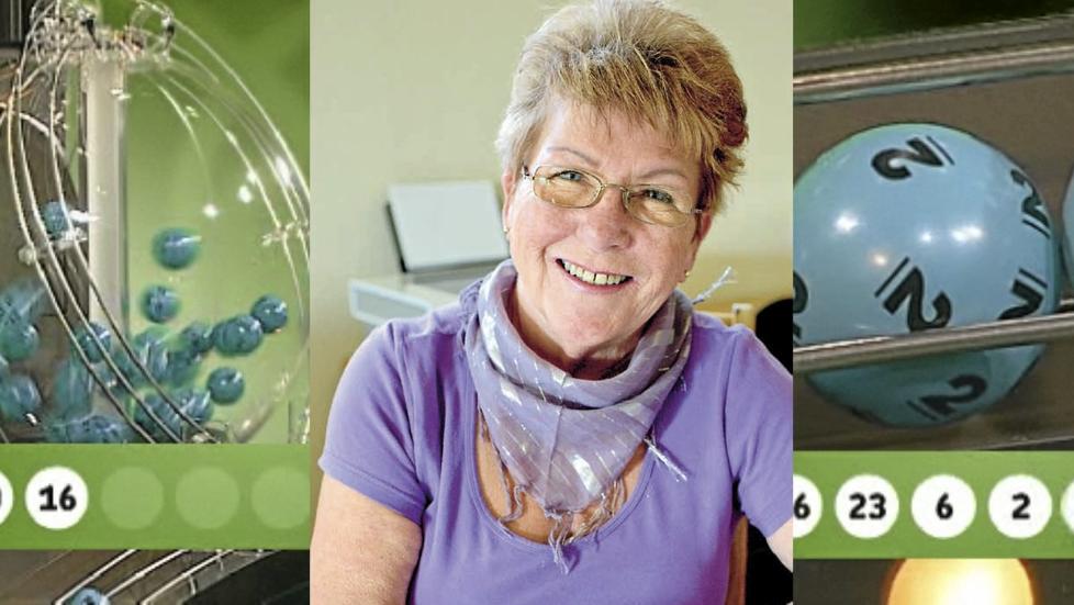 LOTTOGLEDE: Berit fyller snart 70, men sitter n� i en nedbetalt enebolig. All gjeld ble slettet da hun vant Lottomillionen.  FOTOMONTASJE: Per Egil Larsen/Anders Rasch