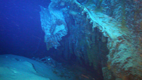 TORPEDERT: SS Gairsoppa ble angrepet fra h�yre side. Foto: ODYSSEY MARINE EXPLORATION/AFP/Scanpix