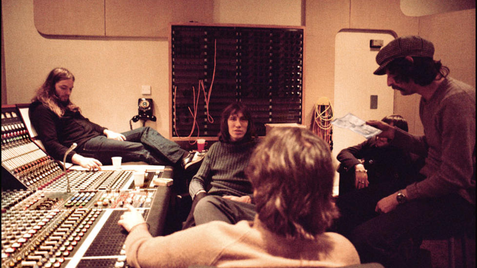 FIN �RGANG: Pink Floyd i Abbey Road-studioet, ca. 1974. Foto: Jill Furmanovsky/EMI