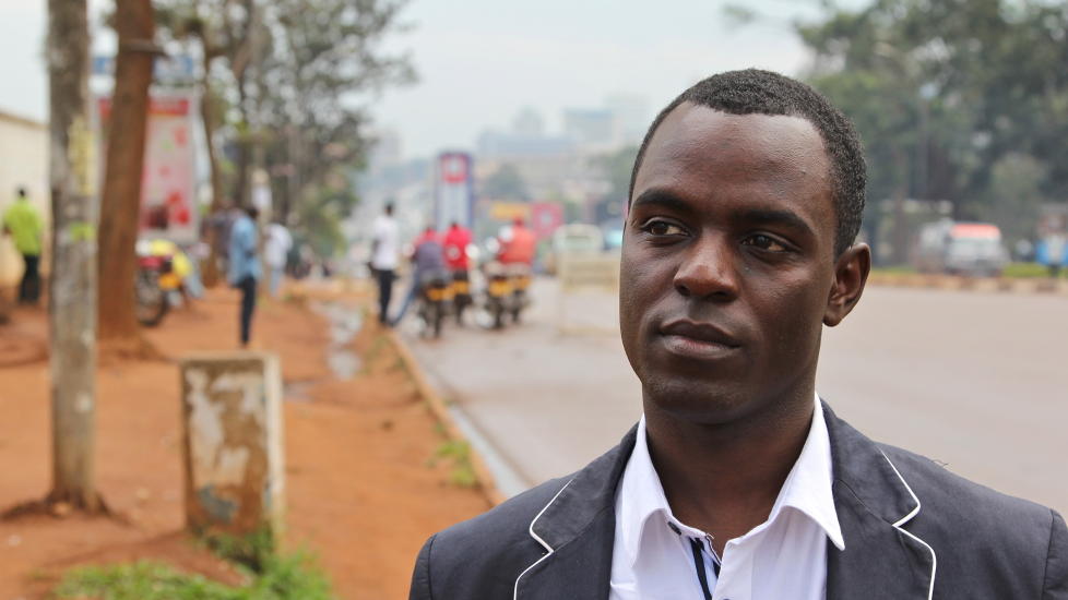 HEDRET: Sexual Minorities Uganda (SMUG) ved leder Frank Mugisha er vinner av Raftoprisen 2011. Foto: H�vard Holme / Rafto Foundation