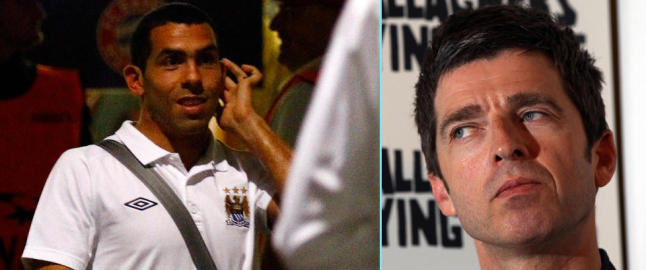 Oasis-Gallagher hudfletter Tevez