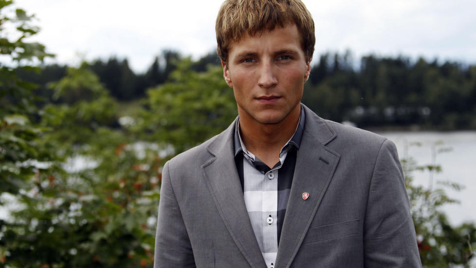 OVERLEVDE: Adrian Pracon ble skutt i skulderen p� Ut�ya 22. juli og overlevde. Han er en av de 33 overlevende etter Ut�ya som er nevnt i tiltalen mot Anders Behring Breivik. Foto: Fabrizio Bensch / Reuters