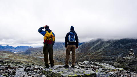  ENORM UTSIKT:  Rondane har ti topper som alle er over 2 000 meter over havet. Foto: THOMAS RASMUS SKAUG