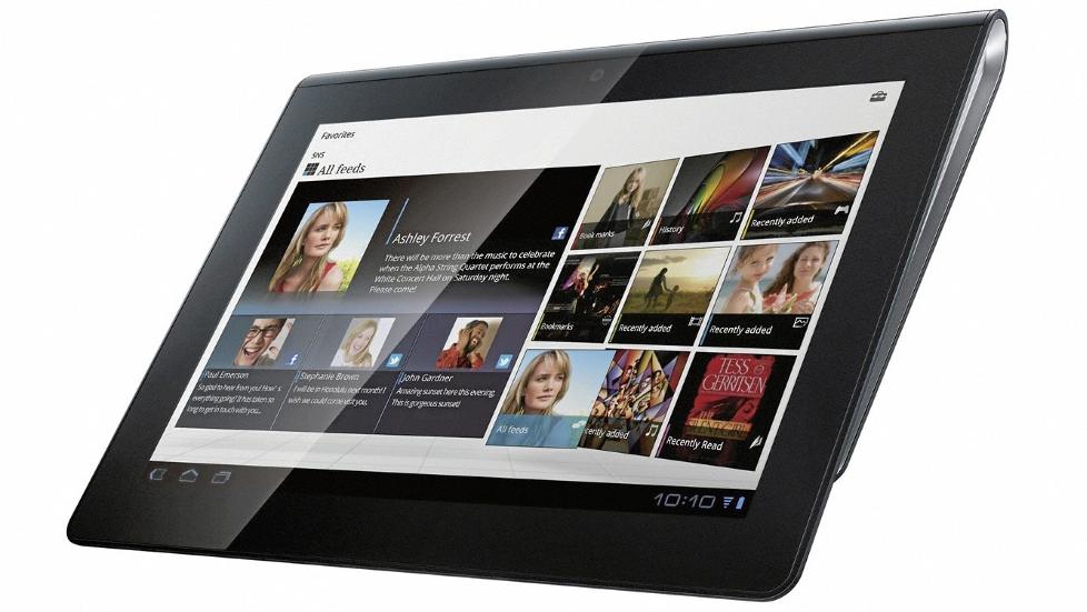 TR�DL�ST: Sony Tablet S kommer uten HDMI, men med en bra tr�dl�s overf�ring basert p� DNLA. Foto: Produsent