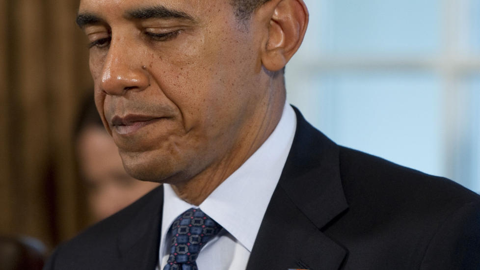 - MOTBAKKEL�P: USAs president Barack Obama anser seg selv som den svake parten i det kommende presidentvalget. Foto: AFP PHOTO / Saul LOEB / SCANPIX