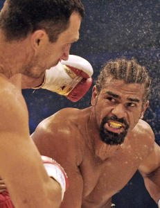 David Haye gir seg