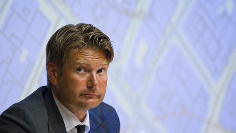 PRESSEKONFERANSE: Politiadvokat Christian Hatlo vil informere om status i etterforskningen etter 22.juli-terroren p� en pressekonferanse i dag. 
Foto: Vegard Gr�tt / Scanpix