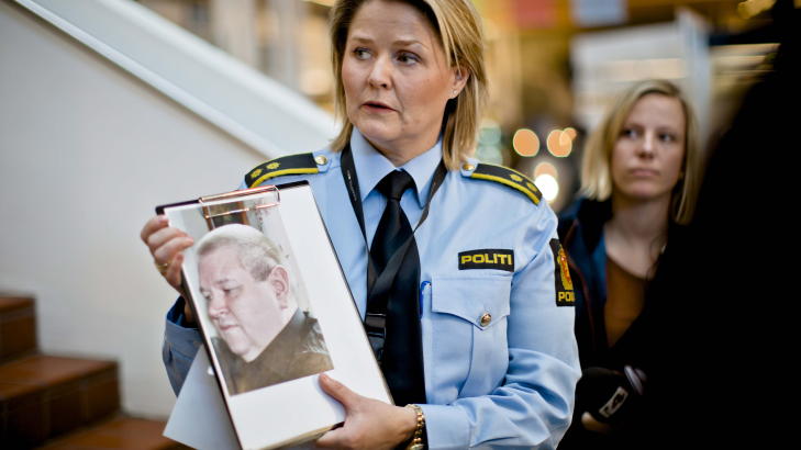 DREPT: Willy Brown (48) ble funnet drept i leiligheten sin p� Gr�nerl�kka i Oslo mandag kveld. Her holder politioverbetjent i Oslo politidistrikt, Grete Lien Metlid, en pressebriefing om drapet. Foto: Krister S�rb� / SCANPIX