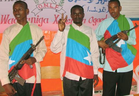 - VAR HOS OPPR�RSBEVEGELSE: Svenskene var if�lte tiltalen sammen med medlemmer av gruppa ONLF. Illustrasjonsfoto: AFP/Scanpix