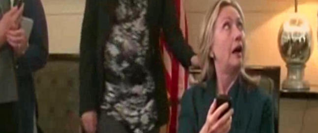 Dette er Hillary Clintons første reaksjon på at Kadhafi var fanget